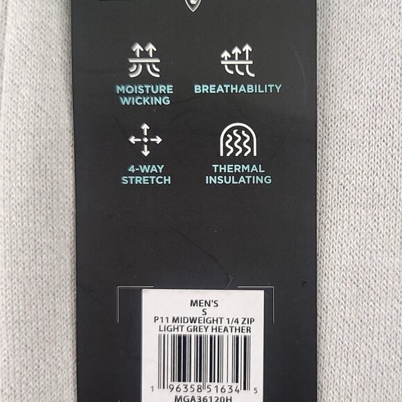 Walter Hagen Mens Small Light Grey Heather 1/4 Zip Pullover Lightweight Golf - Picture 3 of 9